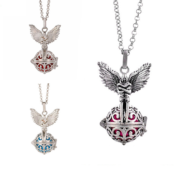 Angel hollow fetal education Necklace